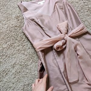 EUC Ann Taylor Blush Pink Silk Dress Size 2